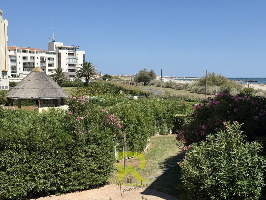 Le Cap D&rsquo;Agde Mail de Rochelongue – vue mer – 3 pièces – 2 chambres – 43 m²