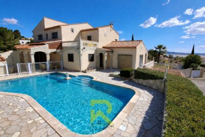 Villa 248 m2   5 chambres   Vue étang de Bages   Piscine   G – 8 pièces – 5 chambres – 250 m²