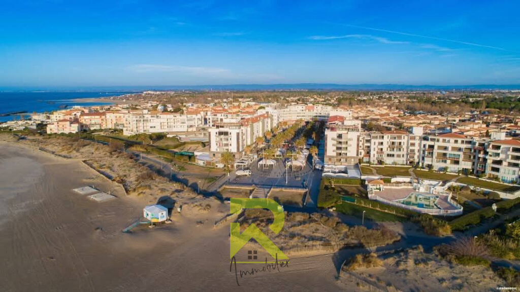 Le Cap D&rsquo;Agde Mail de Rochelongue – vue mer – 3 pièces – 2 chambres – 43 m²