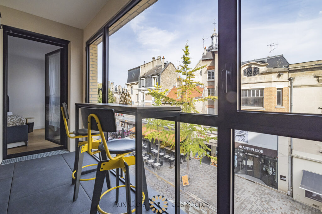 Appartement T2 meublé hypercentre Reims – 2 pièces – 1 chambre – 43 m²