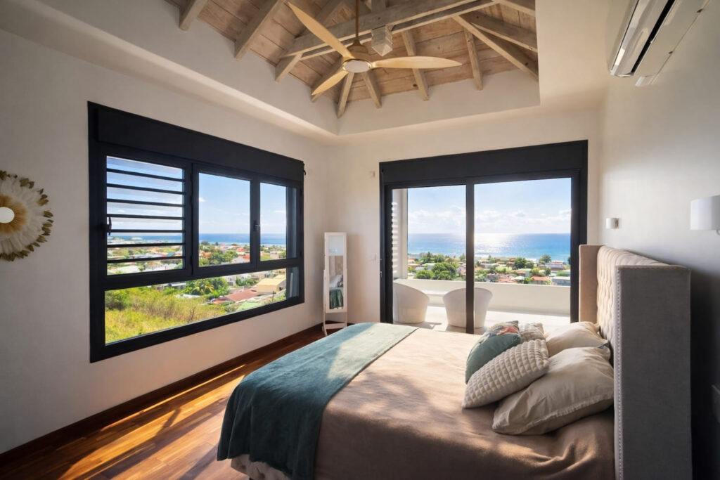 VILLA DE LUXE AVEC VUE MER 180o – SAINT FRANCOIS – 7 pièces – 5 chambres – 254.6 m²