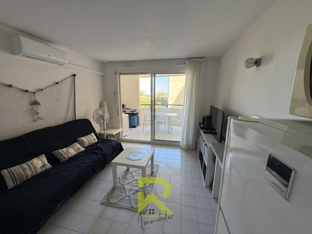 Le Cap D&rsquo;Agde Mail de Rochelongue – vue mer – 3 pièces – 2 chambres – 43 m²