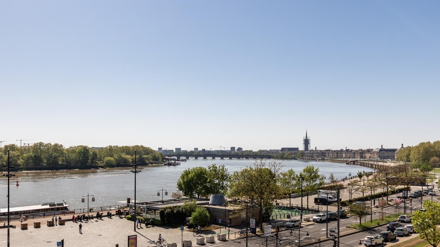 Vue Garonne Bordeaux Vue fleuve Garonne Bordeaux