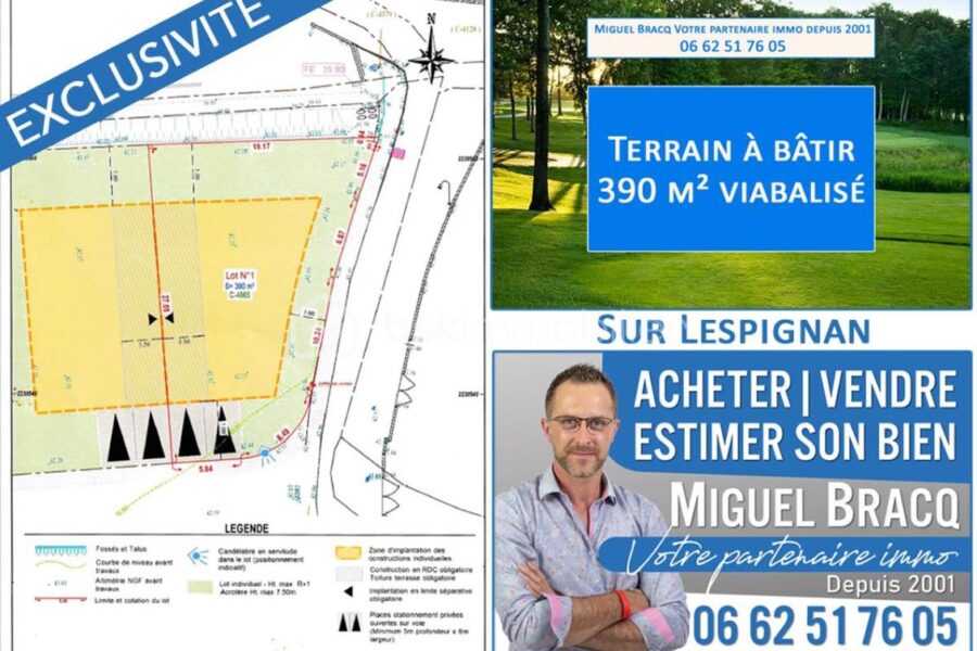 Terrain à vendre à Lespignan