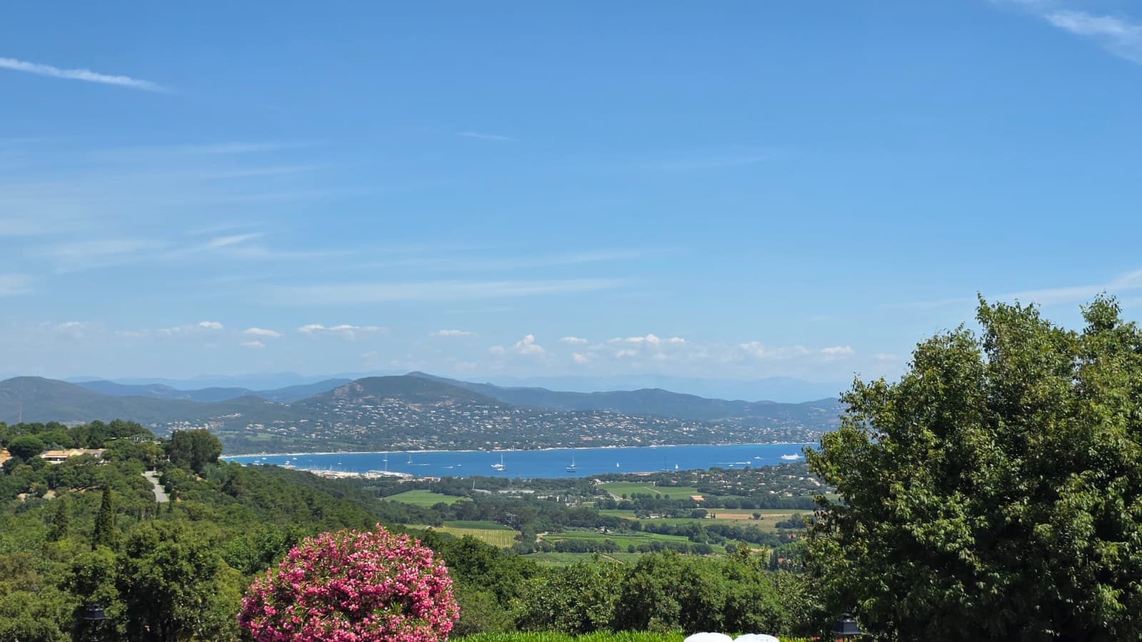 vue mer golfe de Saint-Tropez