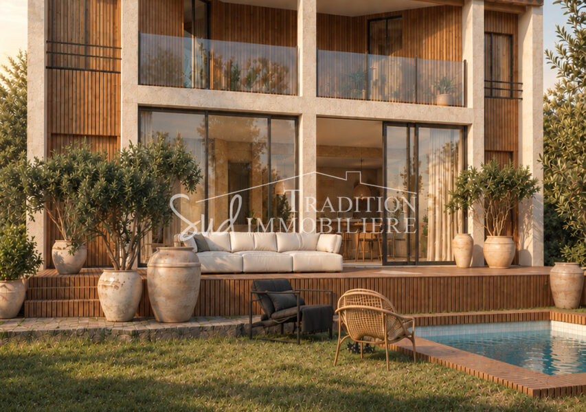 Maison à vendre à Paradou — Vue parc & jardin — photo 9
