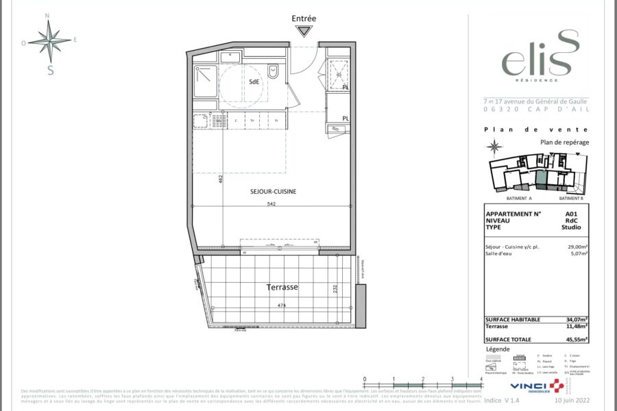 Appartement à vendre à Cap-d&rsquo;ail