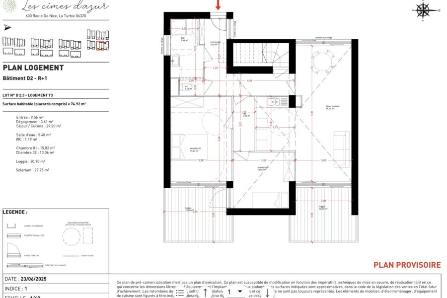 Appartement à vendre à La turbie