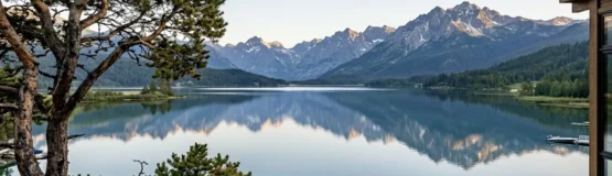 vue lac maison