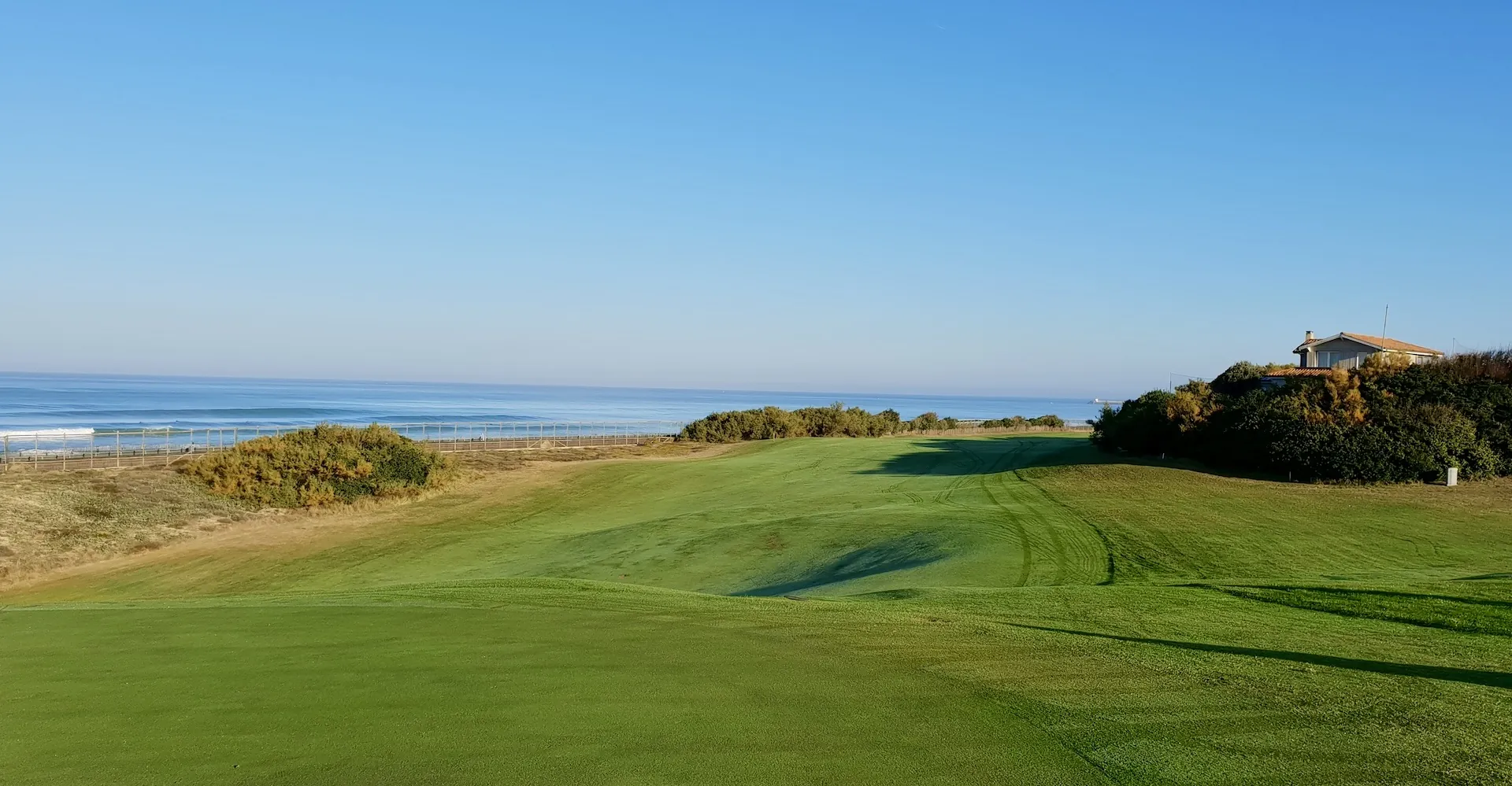 Golf en bord d'océan à Anglet, Côte Basque