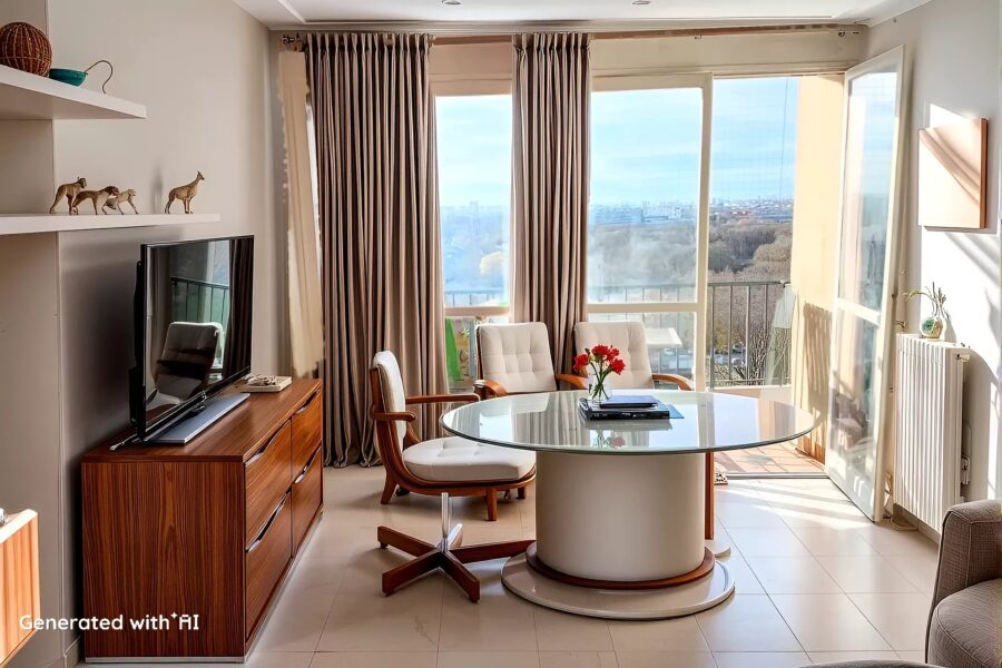 Appartement à vendre à Villeneuve-la-garenne — Vue sur la ville — photo 2