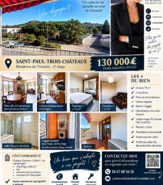 Appartement à vendre à Saint paul trois chateaux — Vue nature — photo 10