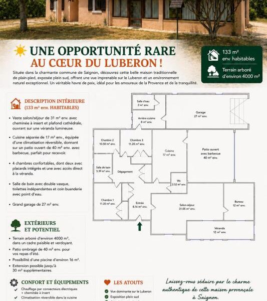 Maison à vendre à Saignon — Vue nature — photo 3