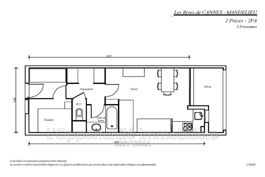 Appartement à vendre à Mandelieu-la-napoule — Vue parc & jardin — photo 8