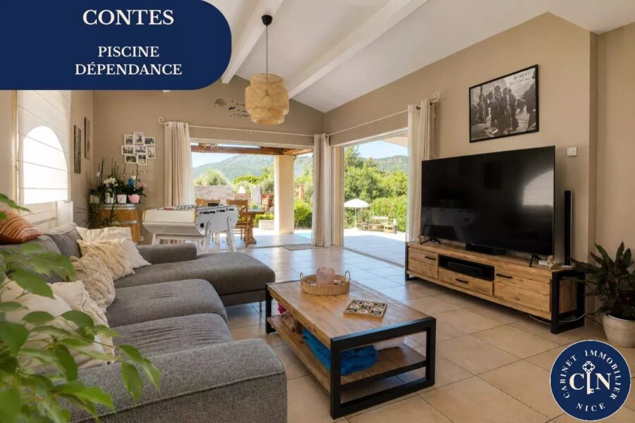 Maison à vendre à Contes — Vue montagne — photo 2