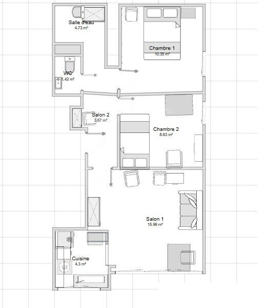 Appartement à vendre à Palavas-les-flots — Vue mer — photo 6