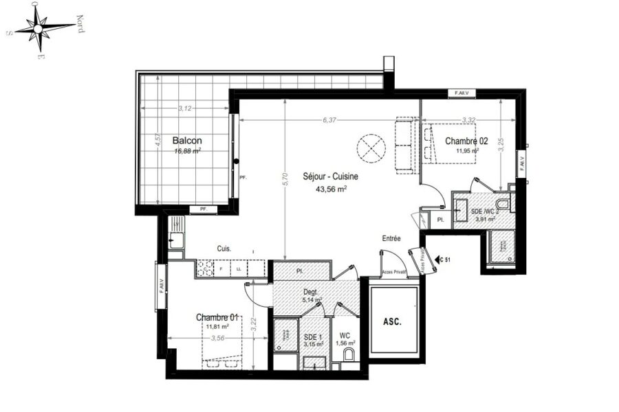 Appartement à vendre à Juan-les-pins — Vue mer — photo 4