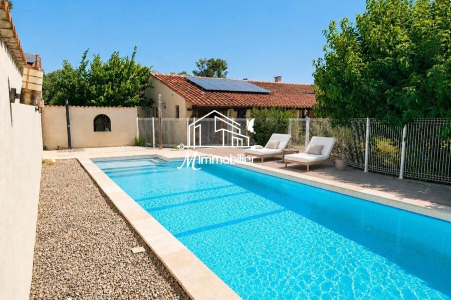Maison à vendre à Argeliers — Vue parc & jardin — photo 2