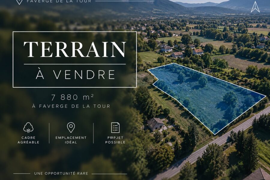 Terrain à vendre à Faverges-de-la-tour — Vue nature — photo 1