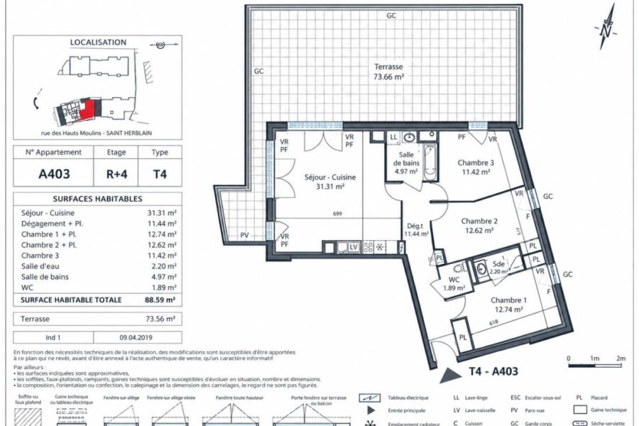 Appartement à vendre à Saint-Herblain — Vue sur la ville — photo 15