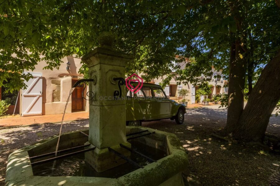Maison à vendre à Belvèze-du-Razès — Vue parc & jardin — photo 7