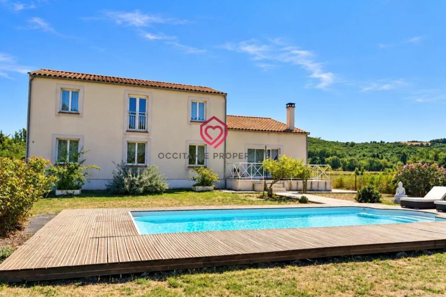 Maison à vendre à Belvèze-du-Razès — Vue parc & jardin — photo 2