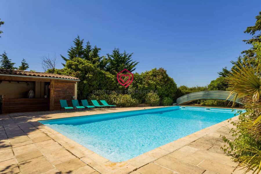 Maison à vendre à Belvèze-du-Razès — Vue parc & jardin — photo 4