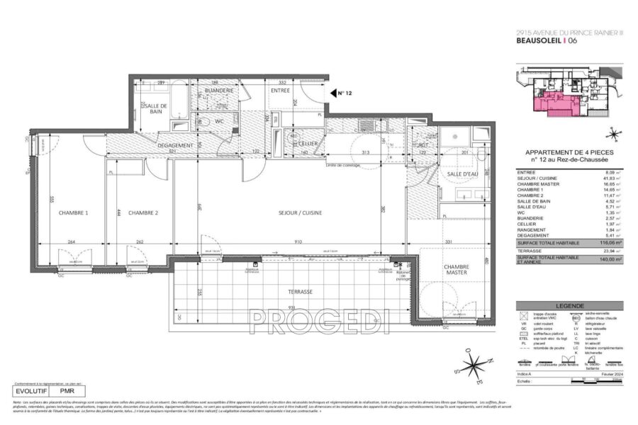 Appartement à vendre à Beausoleil — Vue mer — photo 8