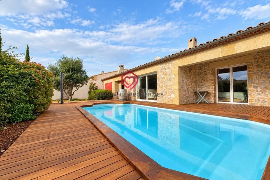 Maison à vendre à Durban-Corbières — Vue parc & jardin — photo 2