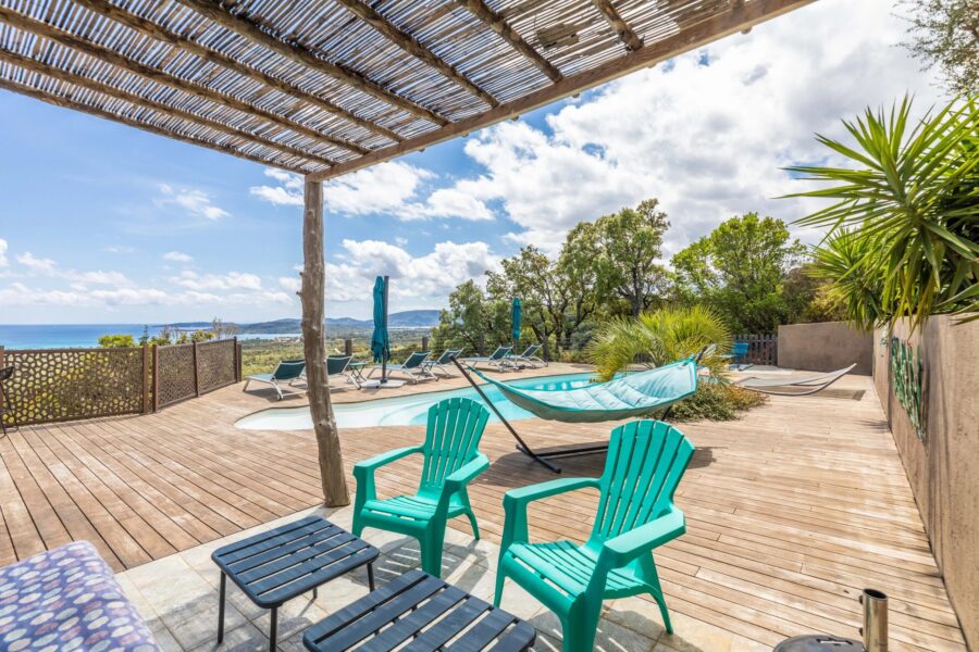 Maison en location vacances à Zonza — Vue mer — photo 4